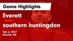 Everett  vs southern huntingdon Game Highlights - Jan 6, 2017