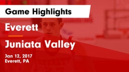 Everett  vs Juniata Valley  Game Highlights - Jan 12, 2017