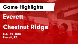 Everett  vs Chestnut Ridge  Game Highlights - Feb. 15, 2018