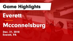 Everett  vs Mcconnelsburg Game Highlights - Dec. 21, 2018