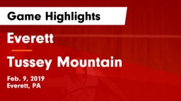 Everett  vs Tussey Mountain  Game Highlights - Feb. 9, 2019