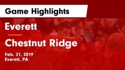 Everett  vs Chestnut Ridge  Game Highlights - Feb. 21, 2019