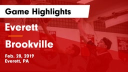 Everett  vs Brookville  Game Highlights - Feb. 28, 2019