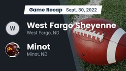 Recap: West Fargo Sheyenne  vs. Minot  2022