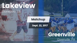 Matchup: Lakeview  vs. Greenville  2017
