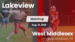 Matchup: Lakeview  vs. West Middlesex   2019