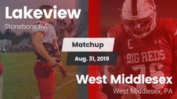 Matchup: Lakeview  vs. West Middlesex   2019