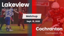 Matchup: Lakeview  vs. Cochranton  2020