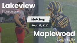 Matchup: Lakeview  vs. Maplewood  2020