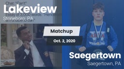 Matchup: Lakeview  vs. Saegertown  2020