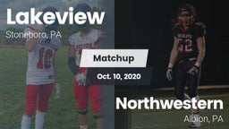 Matchup: Lakeview  vs. Northwestern  2020