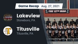 Recap: Lakeview  vs. Titusville  2021