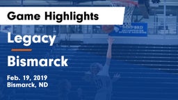 Legacy  vs Bismarck  Game Highlights - Feb. 19, 2019
