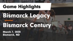 Bismarck Legacy  vs Bismarck Century  Game Highlights - March 7, 2020