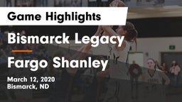 Bismarck Legacy  vs Fargo Shanley  Game Highlights - March 12, 2020