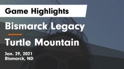 Bismarck Legacy  vs Turtle Mountain  Game Highlights - Jan. 29, 2021