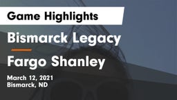 Bismarck Legacy  vs Fargo Shanley  Game Highlights - March 12, 2021