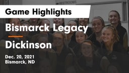 Bismarck Legacy  vs Dickinson  Game Highlights - Dec. 20, 2021