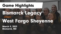 Bismarck Legacy  vs West Fargo Sheyenne  Game Highlights - March 9, 2023