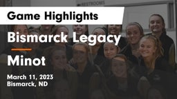 Bismarck Legacy  vs Minot  Game Highlights - March 11, 2023