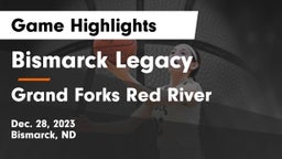 Bismarck Legacy  vs Grand Forks Red River  Game Highlights - Dec. 28, 2023