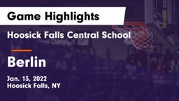 Hoosick Falls Central School vs Berlin Game Highlights - Jan. 13, 2022