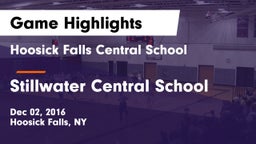 Hoosick Falls Central School vs Stillwater Central School Game Highlights - Dec 02, 2016
