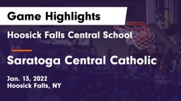 Hoosick Falls Central School vs Saratoga Central Catholic Game Highlights - Jan. 13, 2022