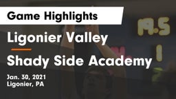 Ligonier Valley  vs Shady Side Academy  Game Highlights - Jan. 30, 2021