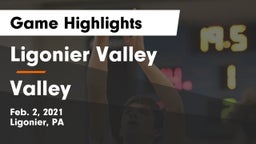 Ligonier Valley  vs Valley  Game Highlights - Feb. 2, 2021