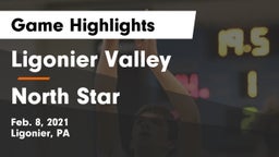 Ligonier Valley  vs North Star  Game Highlights - Feb. 8, 2021