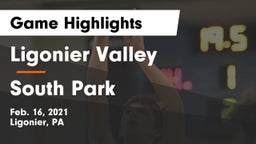 Ligonier Valley  vs South Park Game Highlights - Feb. 16, 2021
