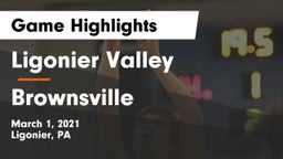 Ligonier Valley  vs Brownsville  Game Highlights - March 1, 2021