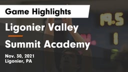 Ligonier Valley  vs Summit Academy Game Highlights - Nov. 30, 2021