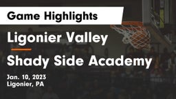 Ligonier Valley  vs Shady Side Academy  Game Highlights - Jan. 10, 2023