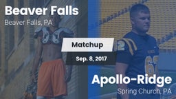 Matchup: Beaver Falls High vs. Apollo-Ridge  2017