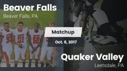 Matchup: Beaver Falls High vs. Quaker Valley  2017