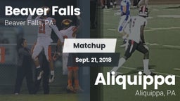 Matchup: Beaver Falls High vs. Aliquippa  2018