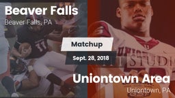 Matchup: Beaver Falls High vs. Uniontown Area  2018