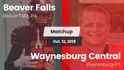 Matchup: Beaver Falls High vs. Waynesburg Central  2018