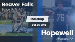 Matchup: Beaver Falls High vs. Hopewell  2018