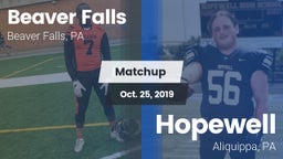 Matchup: Beaver Falls High vs. Hopewell  2019