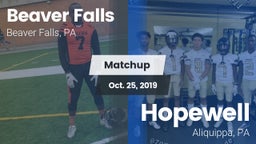 Matchup: Beaver Falls High vs. Hopewell  2019