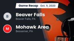Recap: Beaver Falls  vs. Mohawk Area  2020