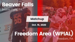 Matchup: Beaver Falls High vs. Freedom Area  (WPIAL) 2020