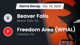Recap: Beaver Falls  vs. Freedom Area  (WPIAL) 2020