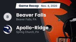 Recap: Beaver Falls  vs. Apollo-Ridge  2020