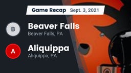 Recap: Beaver Falls  vs. Aliquippa  2021
