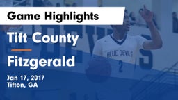 Tift County  vs Fitzgerald  Game Highlights - Jan 17, 2017
