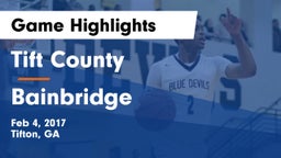 Tift County  vs Bainbridge  Game Highlights - Feb 4, 2017